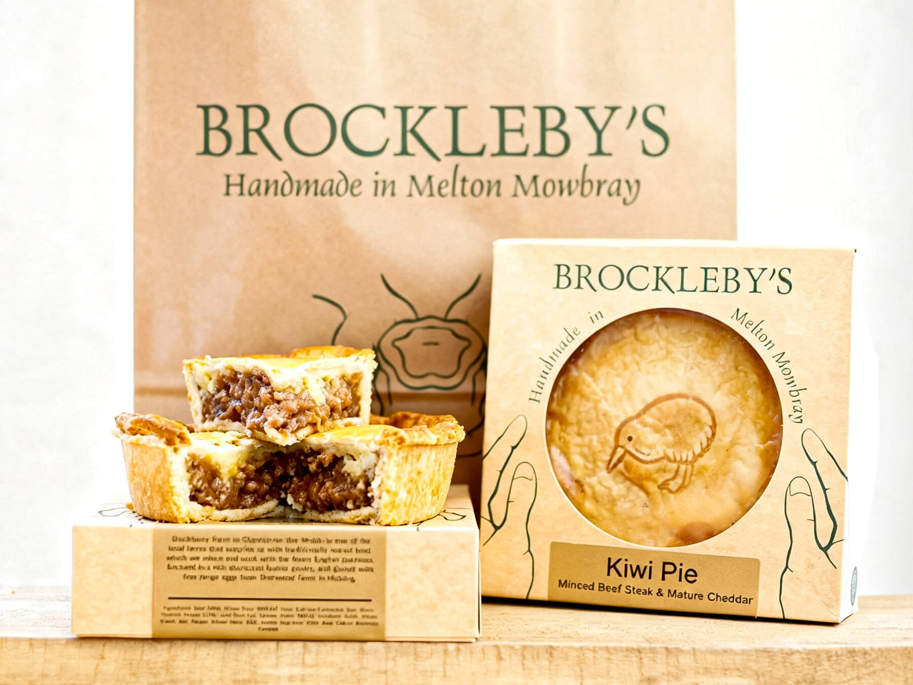 Brockleby's Kiwi Pie Packaging