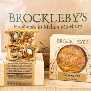 Brockleby's Clukka Chicken and Gravy Pie Packaging
