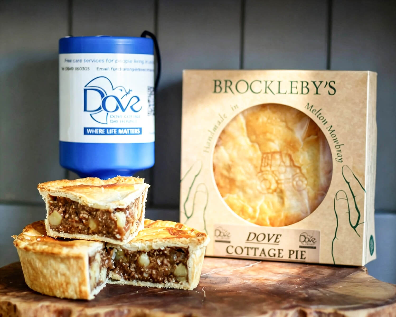 Brockleby's Dove Cottage Pie Display